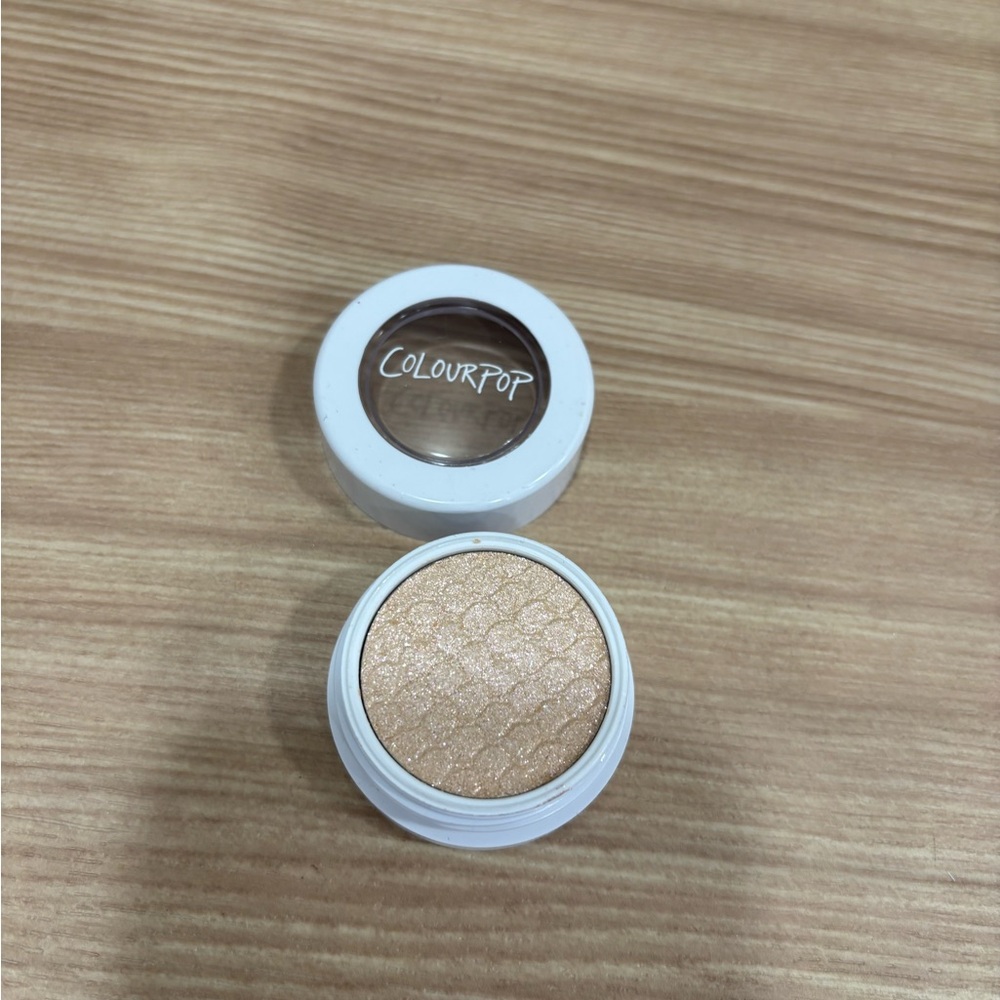 ColourPop Super Shock Shimmery Gold Champagne Pressed Eyeshadow NWT $5